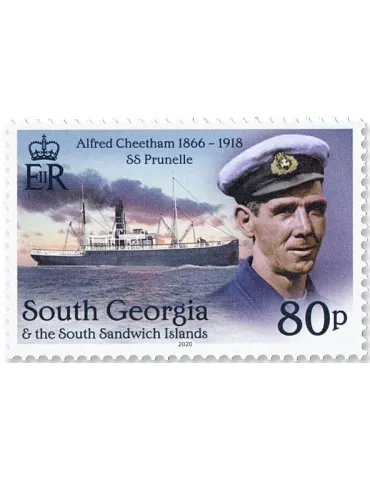 n° 744/747 - Timbre GEORGIE DU SUD Poste 2