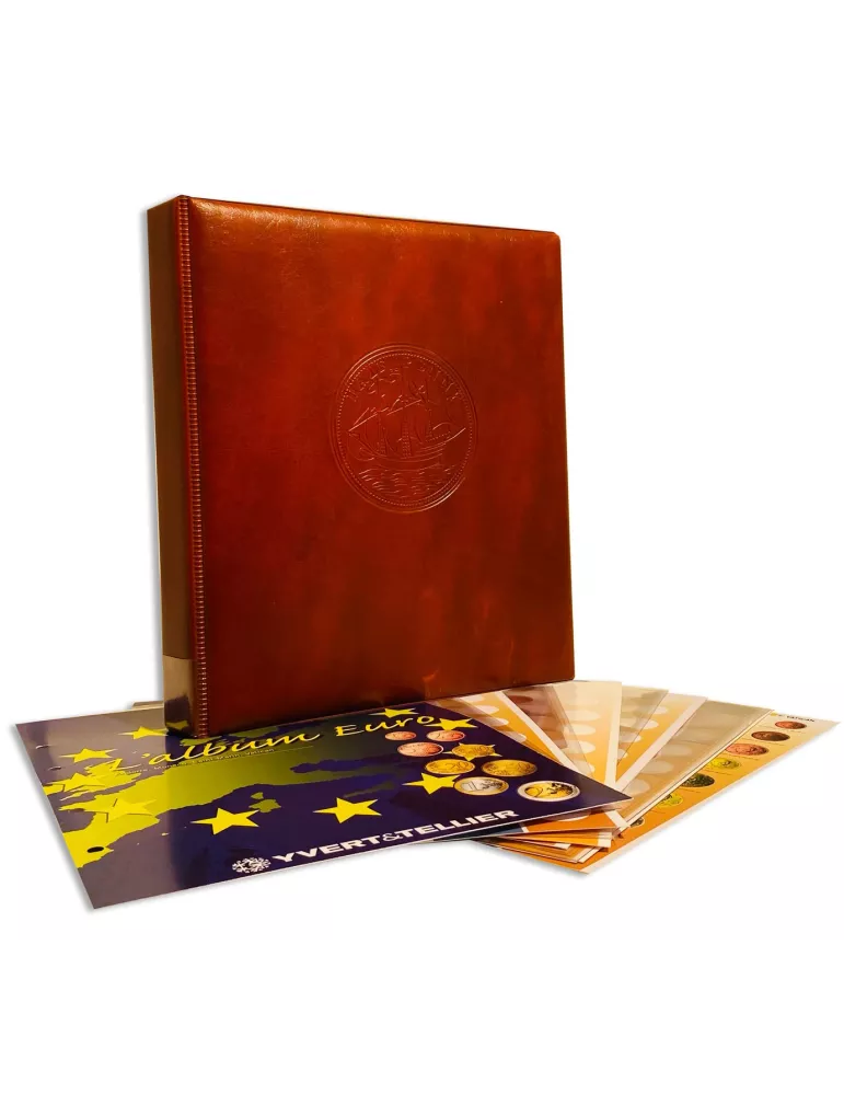 Album CARAVELLE MICRO ETATS : la reliure + Recharge Micro Etat (Andorre, Monaco, Saint-Marin et Vatican)