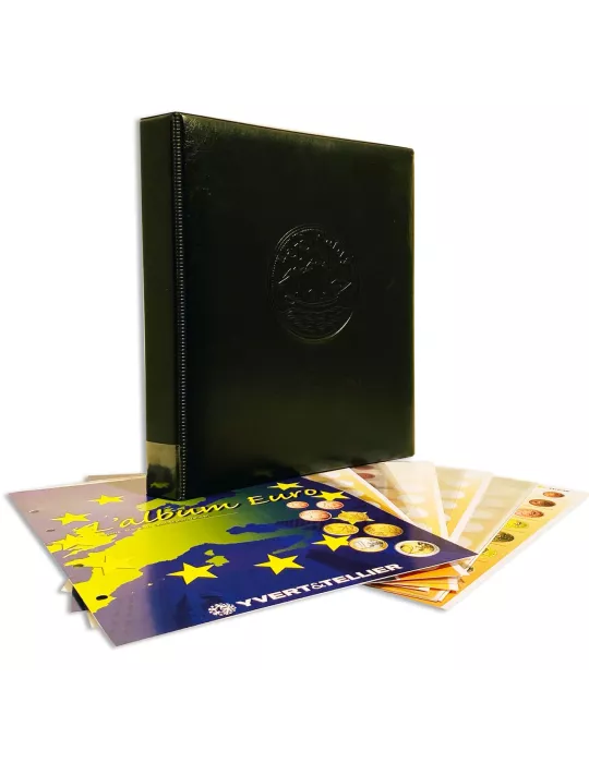 Album CARAVELLE MICRO ETATS : la reliure + Recharge Micro Etat (Andorre, Monaco, Saint-Marin et Vatican)