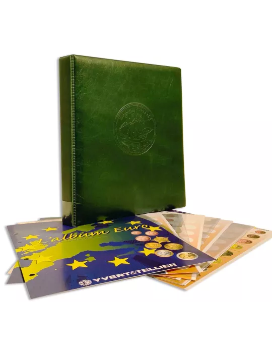 Album CARAVELLE MICRO ETATS : la reliure + Recharge Micro Etat (Andorre, Monaco, Saint-Marin et Vatican)