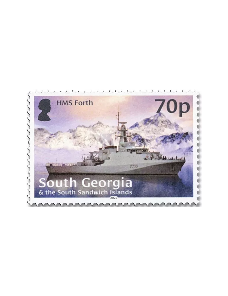 n° 748/751 - Timbre GEORGIE DU SUD Poste