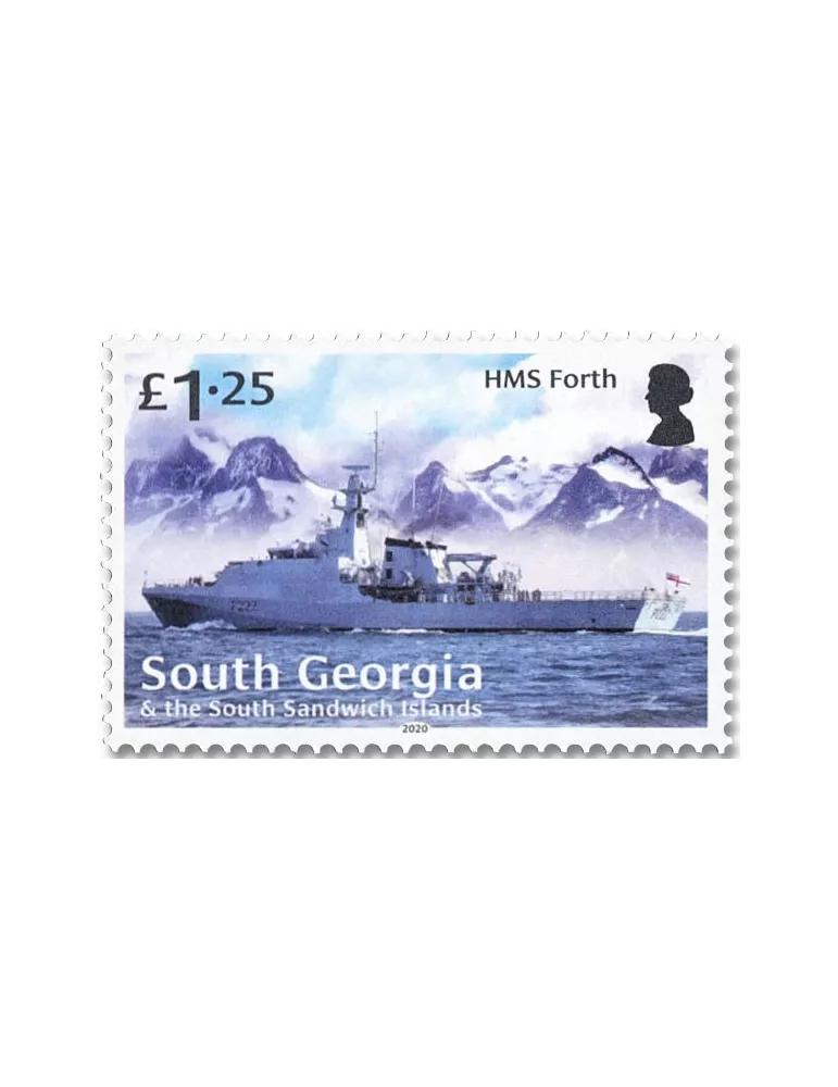 n° 748/751 - Timbre GEORGIE DU SUD Poste