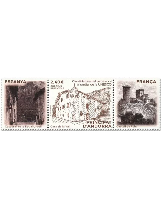 n° 493 - Timbre ANDORRE ESPAGNOL Poste