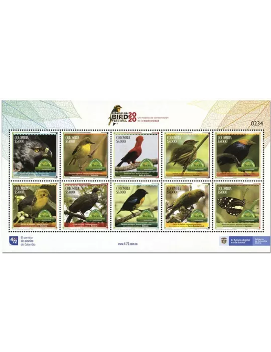 n° 2079/2088 - Timbre COLOMBIE Poste