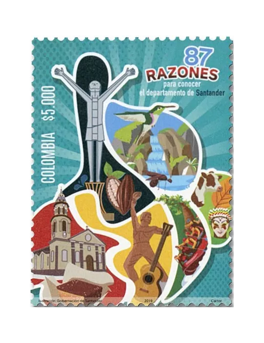 n° 2045 - Timbre COLOMBIE Poste