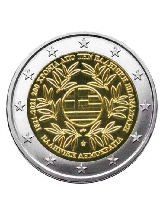 2 EURO COMMEMORATIVE 2021 : GRECE (200 ans de la Révolution grecque)