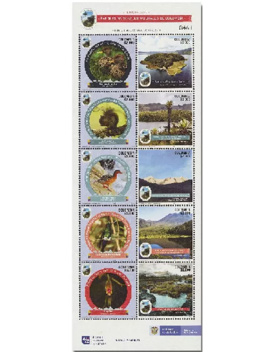 n° 2103/2112 - Timbre COLOMBIE Poste