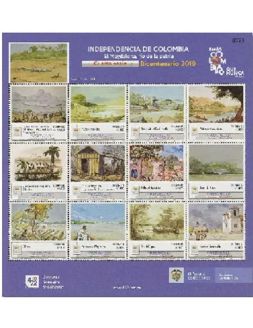 n° 2128/2139 - Timbre COLOMBIE Poste