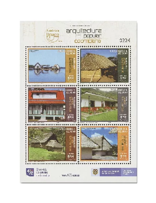 n° 2165/2170 - Timbre COLOMBIE Poste