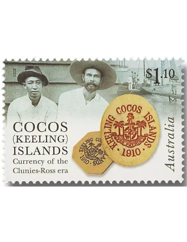 n° 524/527 - Timbre COCOS (ILES) Poste 2