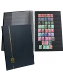 PERFECTA : Classeur fixe pour timbres (Grand modèle-Pages Noires-16p.)