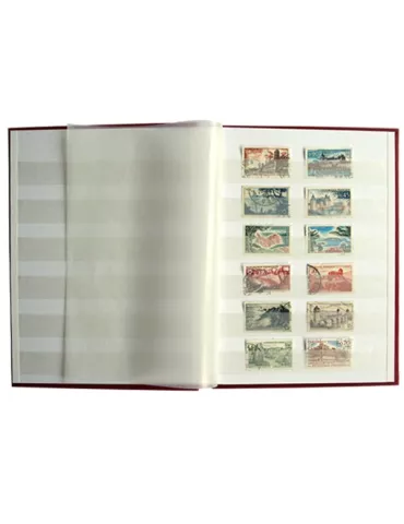 PERFECTA : Classeur fixe pour timbres (Petit modèle-Pages Blanches-16p.) 2