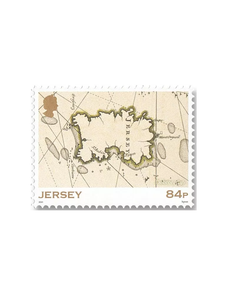 n° 2537/2541 (+ le n° 2536) - Timbre JERSEY Poste