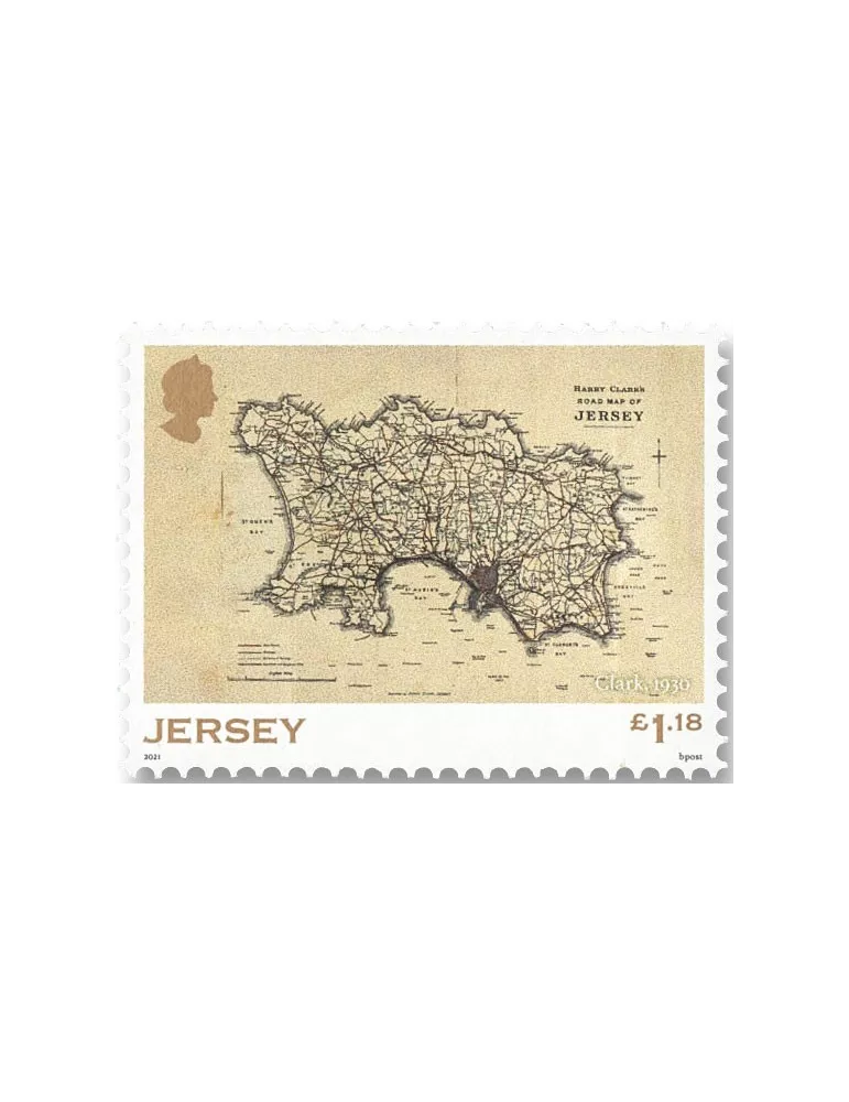 n° 2537/2541 (+ le n° 2536) - Timbre JERSEY Poste