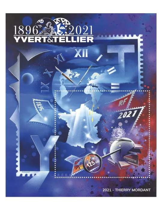 n° 13 - Timbre France Bloc Yvert et Tellier (MORDANT)