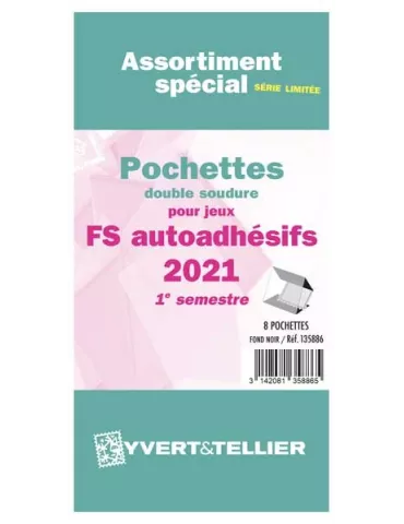Assortiment de pochettes (double soudure) : 2021 - 1e sem. (Jeux Autoadhésifs)