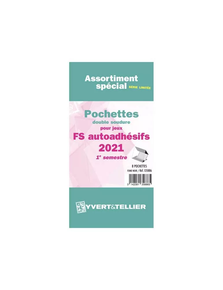 Assortiment de pochettes (double soudure) : 2021 - 1e sem. (Jeux Autoadhésifs)