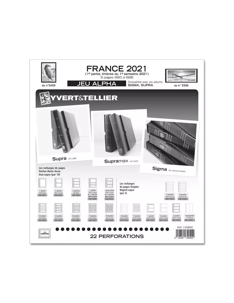 FRANCE ALPHA : 2021 - 1ER SEMESTRE (JEUX SANS POCHETTES)