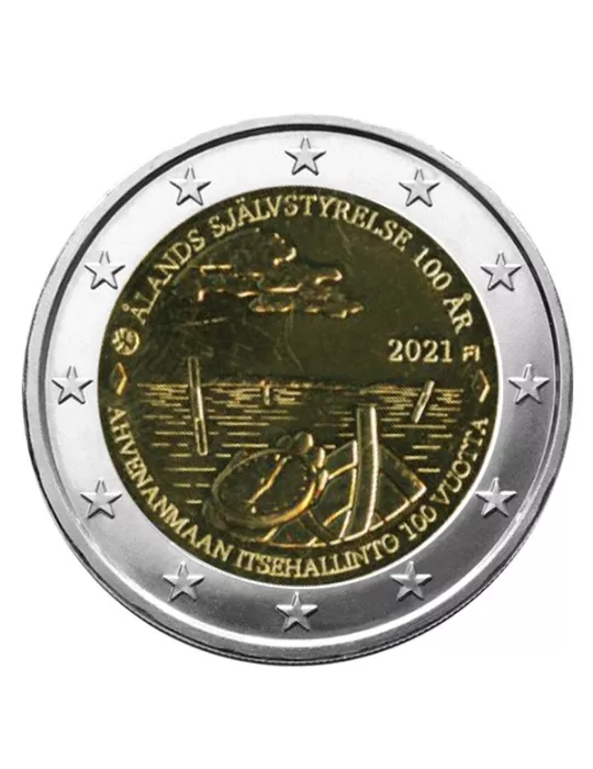 2 EURO COMMEMORATIVE 2021 : FINLANDE (100 ans des Iles Aland)
