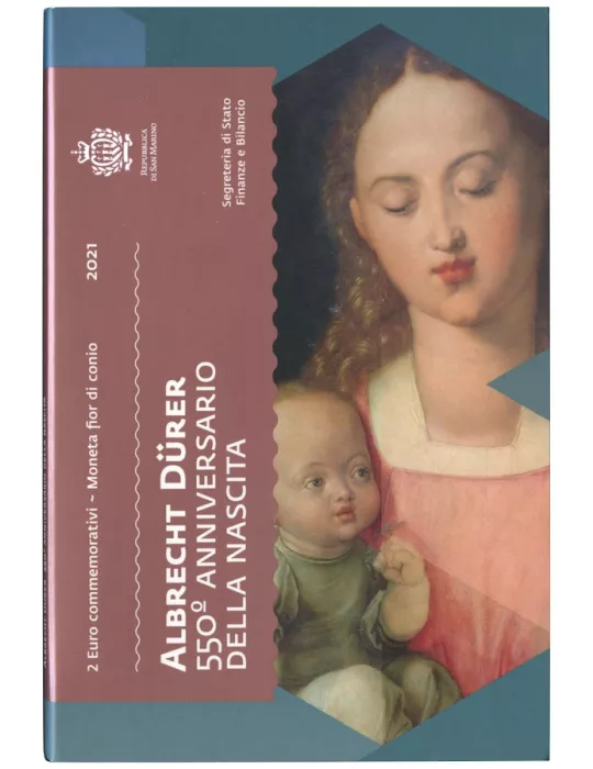BU : 2 EURO COMMEMORATIVE 2021 : SAINT-MARIN (550 ans de la naissance d'Albrecht Durer)