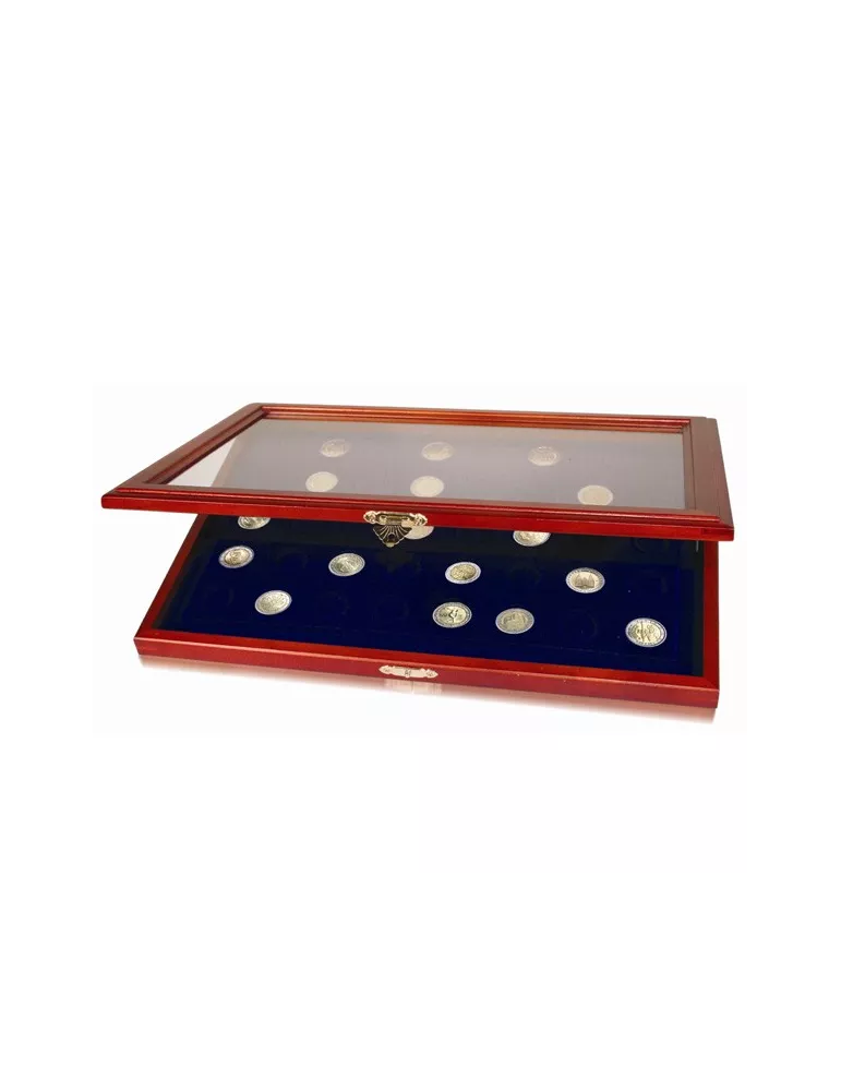 VITRINE EN BOIS (40 PIECES DE 2€ COMMEMORATIVES) - SAFE®