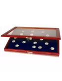 VITRINE EN BOIS (40 PIECES DE 2€ COMMEMORATIVES) - SAFE®