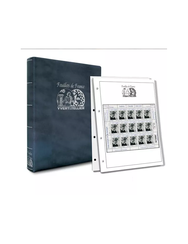 Album INITIA (Bleu) Feuillets de France