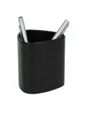Pot à crayon en cuir (Noir)