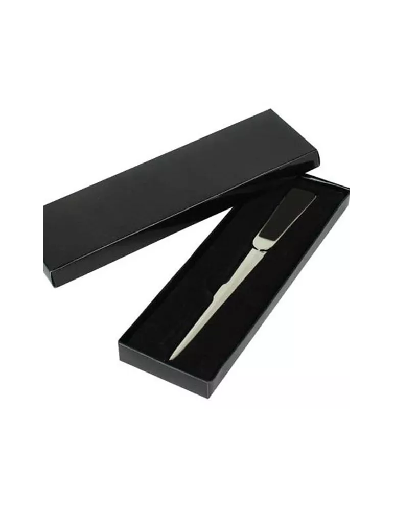 Coupe papier cuir (Noir)