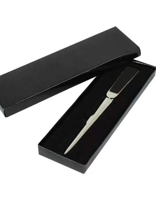 Coupe papier cuir (Noir)