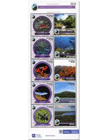 n° 2184/2193 - Timbre COLOMBIE Poste