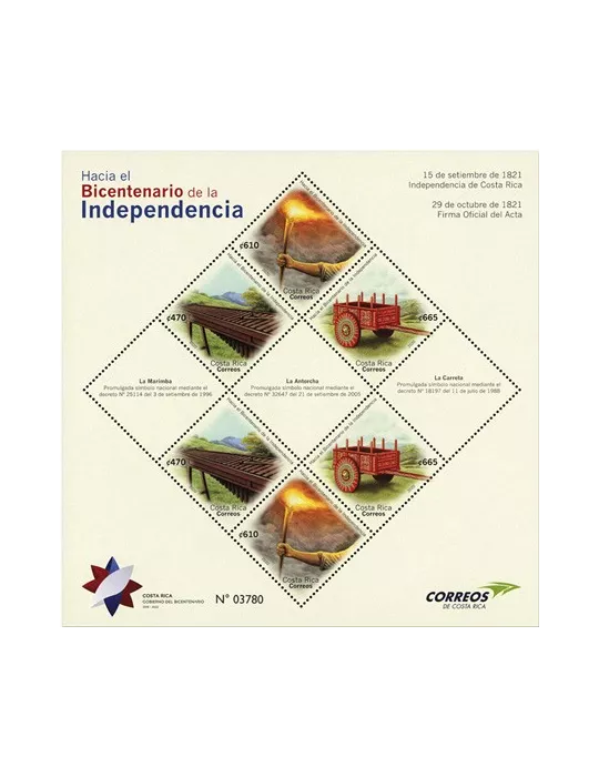 n° 81 - Timbre COSTA RICA Blocs et feuillets