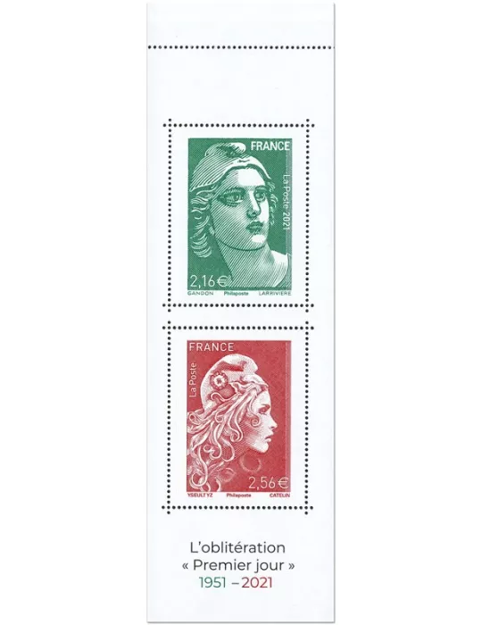 n° 1528 - Timbre France Carnets Divers (Marianne de Gandon et Marianne l´Engagée)