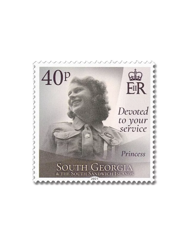 n° 752/757 - Timbre GEORGIE DU SUD Poste