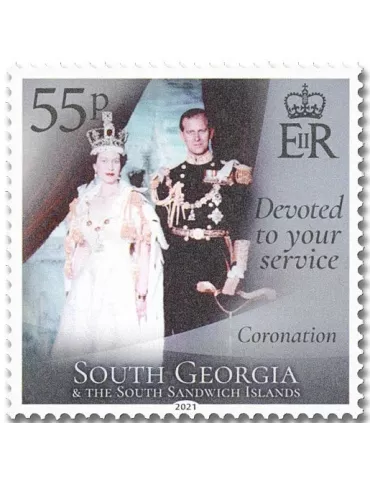 n° 752/757 - Timbre GEORGIE DU SUD Poste 2