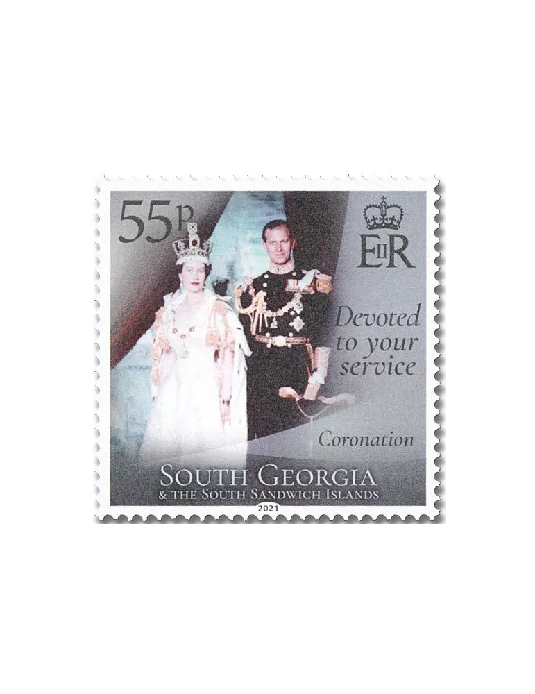 n° 752/757 - Timbre GEORGIE DU SUD Poste