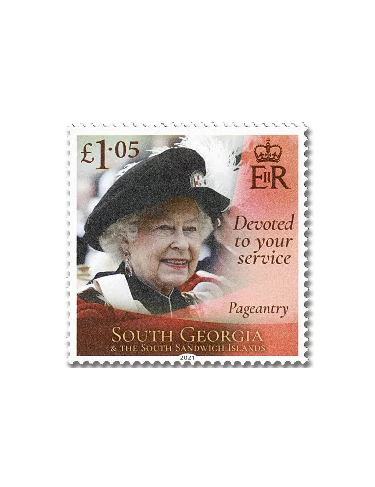 n° 752/757 - Timbre GEORGIE DU SUD Poste