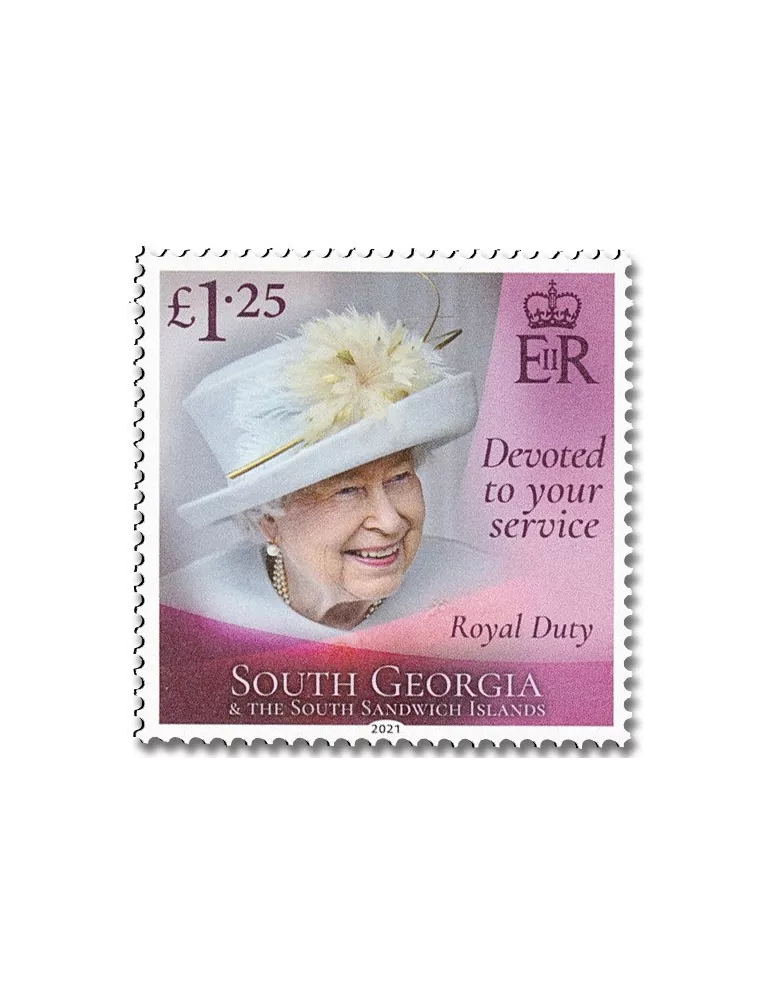 n° 752/757 - Timbre GEORGIE DU SUD Poste