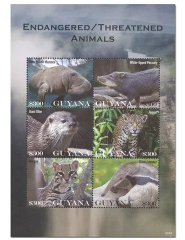 n° 7164/7169 - Timbre GUYANA Poste