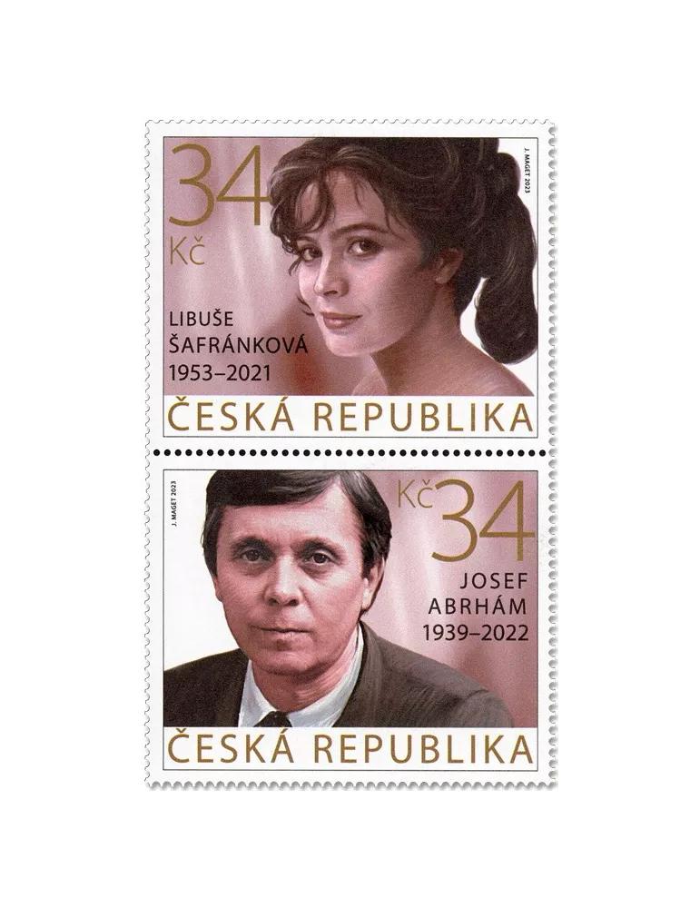 n° 1051/1052 - Timbre TCHEQUE (République) Poste