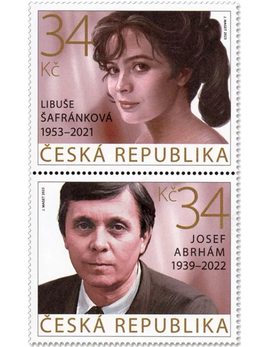 n° 1051/1052 - Timbre TCHEQUE (République) Poste