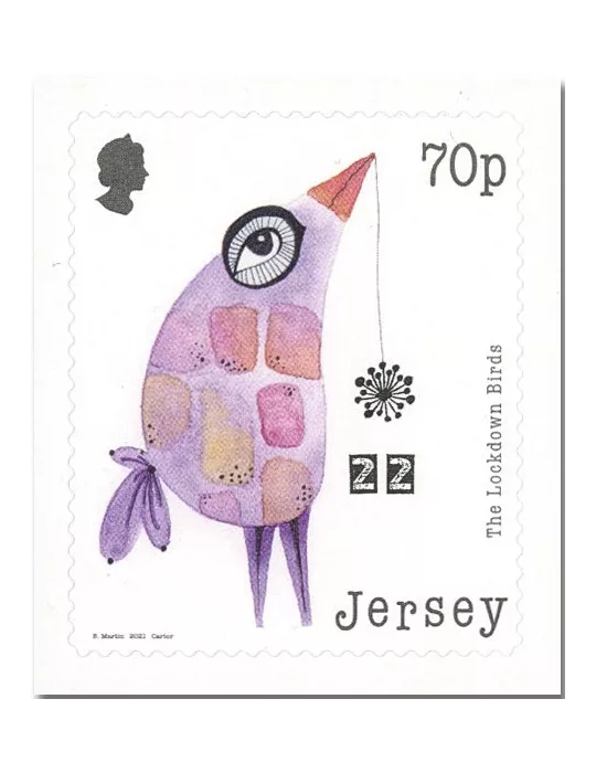 n° 2542/2549 - Timbre JERSEY Poste