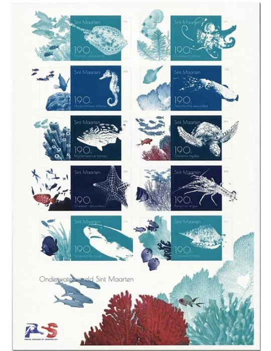 n° 509/518 - Timbre SAINT-MARTIN Poste