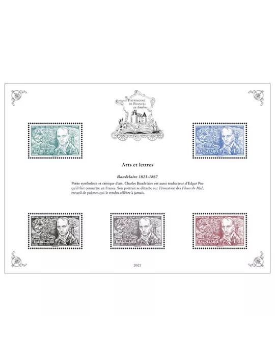 Blocs PATRIMOINE DE FRANCE EN TIMBRES (2021)