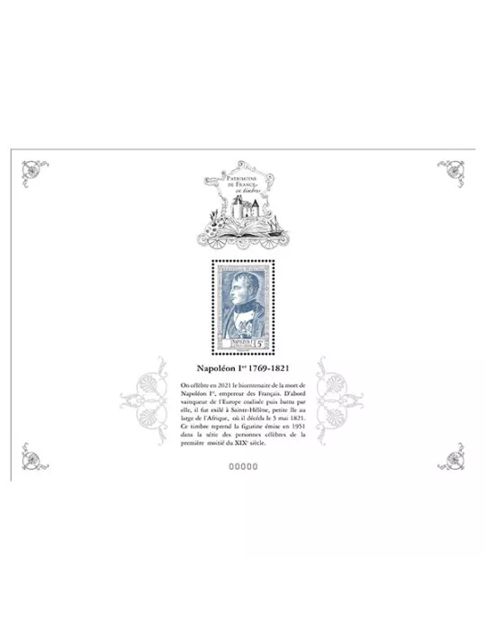 Blocs PATRIMOINE DE FRANCE EN TIMBRES (2021)