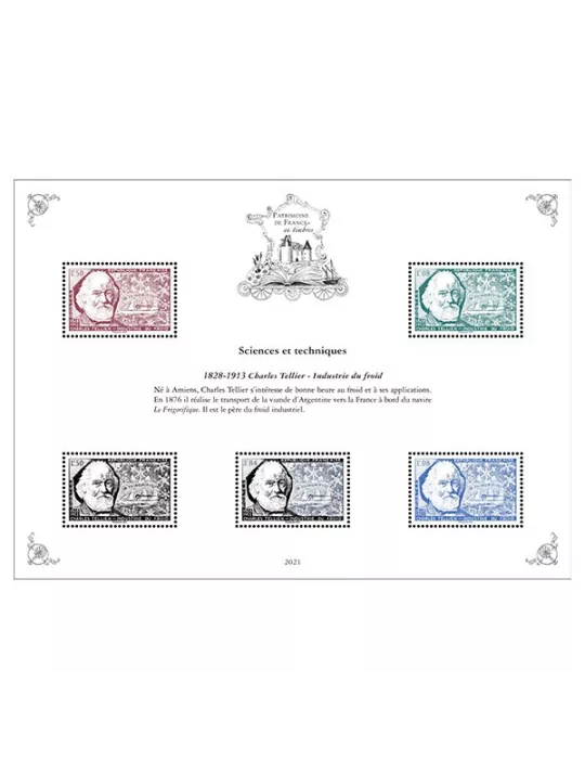 Blocs PATRIMOINE DE FRANCE EN TIMBRES (2021)