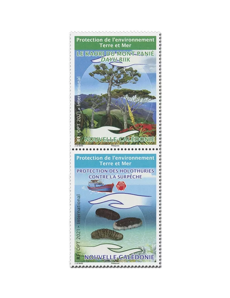 n° 1411/1412 - Timbre Nlle Calédonie Poste