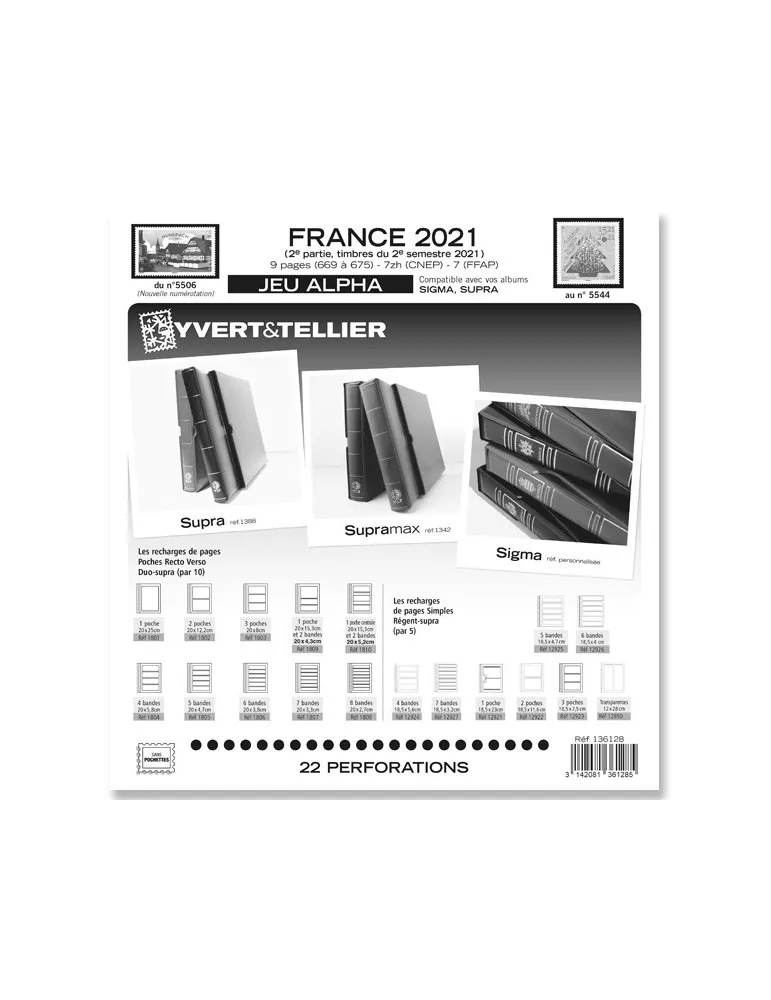 FRANCE ALPHA : 2021 - 2E SEMESTRE (JEUX SANS POCHETTES)