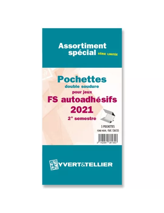 Assortiment de pochettes (double soudure) : 2021 - 2e sem. (Jeux Autoadhésifs)