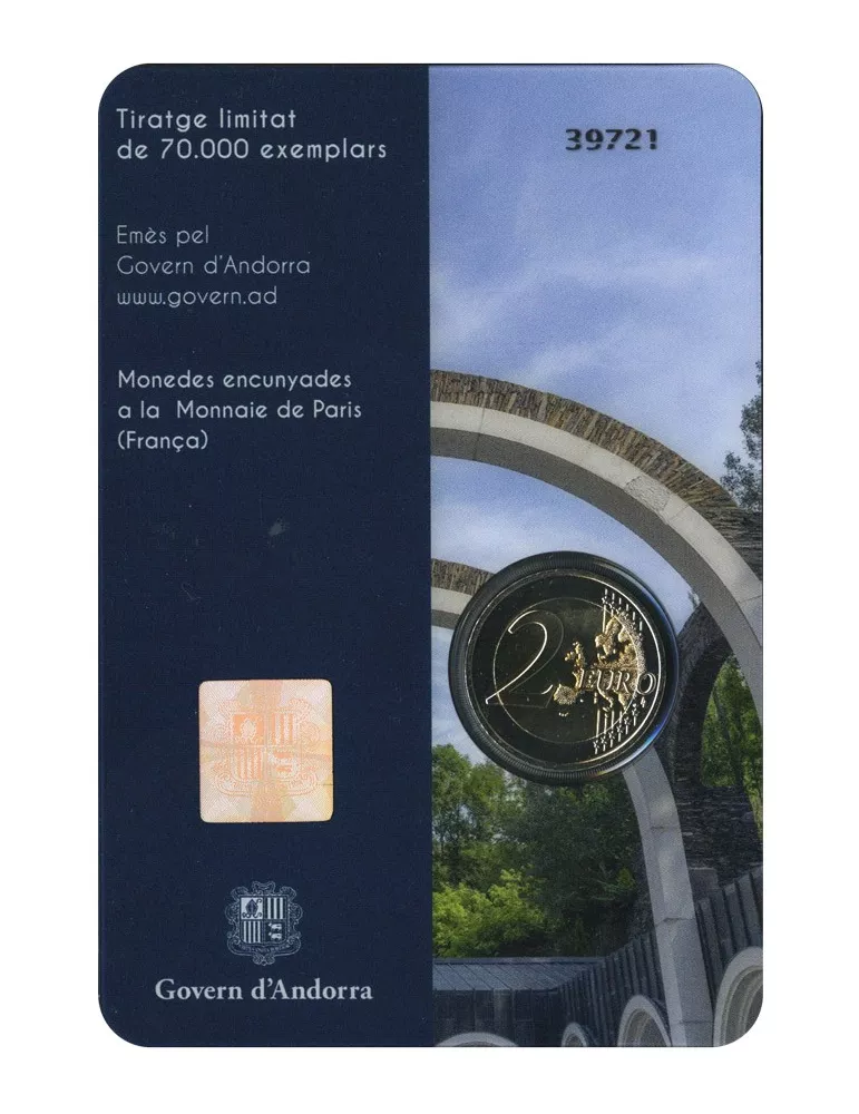 BU : 2 EURO COMMEMORATIVE 2021 : ANDORRE (Couronnement de Notre-Dame de Meritxell)
